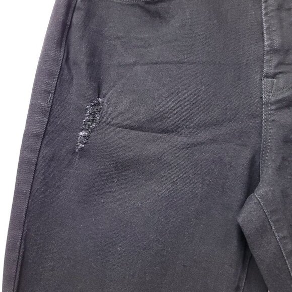 NWT Old Navy Womens High Rise Distressed Jeans Size 8 Black Dark Wash - Picture 12 of 13
